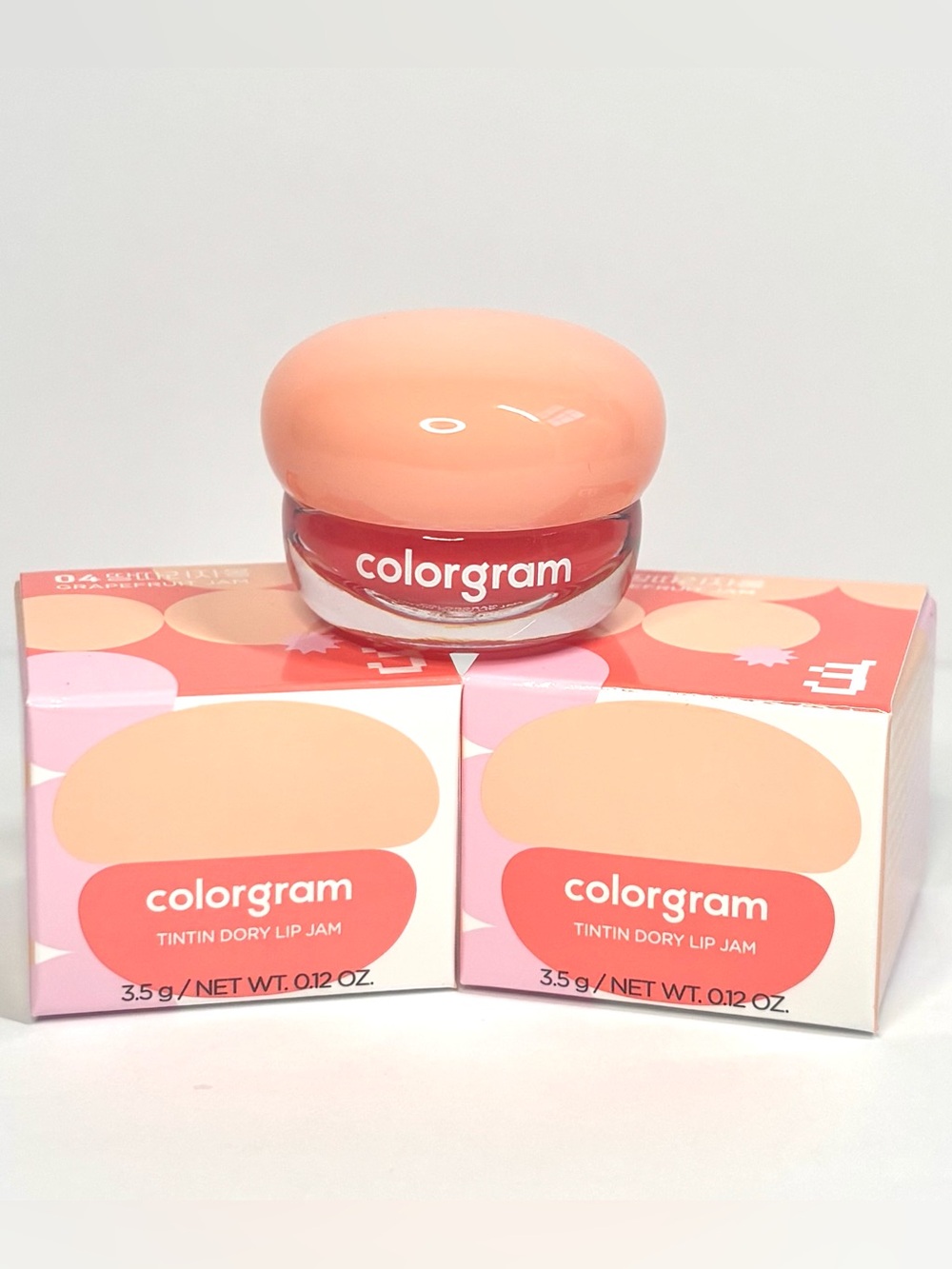 ⚡️Set of TWO (2) COLORGRAM Tintin Dory Lip Jams in Shade 04 - Grapefruit Jam